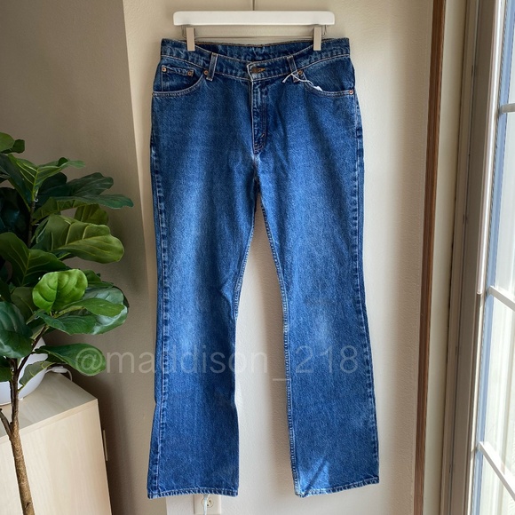 Levi’s Vintage 517 Bootcut High Rise Rigid Denim Dark Blue Wash 33” waist - Picture 3 of 9
